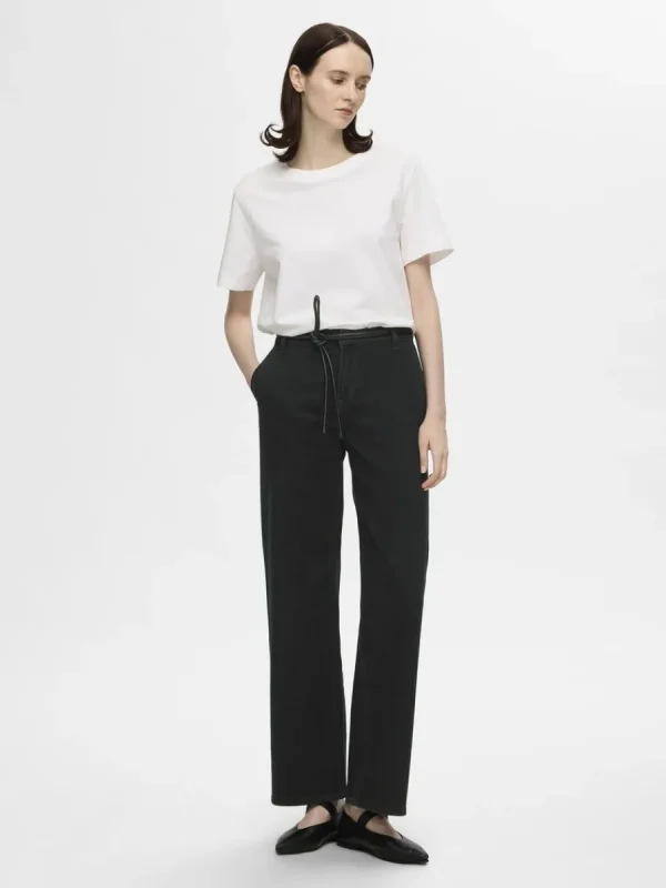 SELECTED NORMALHÖG MIDJA VIDA JEANS Black Best Sale