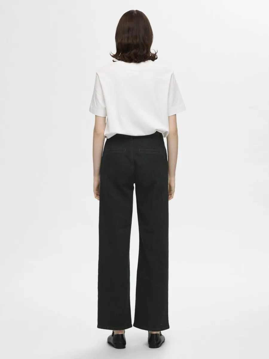 normalhg_midja_vida_jeans_4.webp SELECTED NORMALHÖG MIDJA VIDA JEANS Black Best Sale