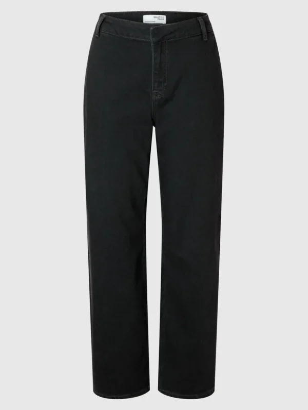 SELECTED NORMALHÖG MIDJA VIDA JEANS Black Best Sale