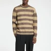 SELECTED OMBRE-RANDIG RUNDRINGAD TRÖJA Brown Discount
