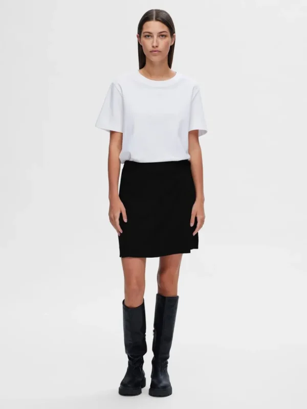SELECTED OMLOTT MINIKJOL Black Outlet