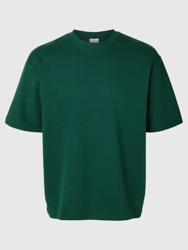 SELECTED OVERSIZE KORTA ÄRMAR T-SHIRT Green Best