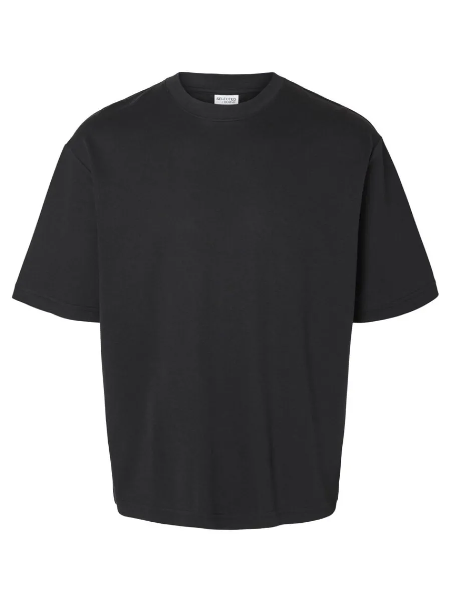 oversize_korta_rmar_tshir_5-6.webp SELECTED OVERSIZE KORTA ÄRMAR T-SHIRT Black Sale