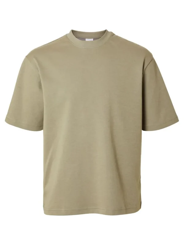 SELECTED OVERSIZE KORTA ÄRMAR T-SHIRT Green Flash Sale