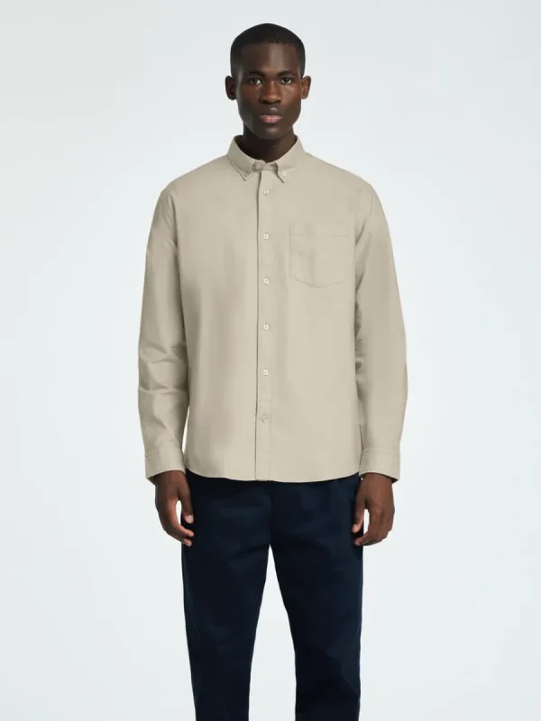 SELECTED OXFORD SKJORTA Beige Clearance