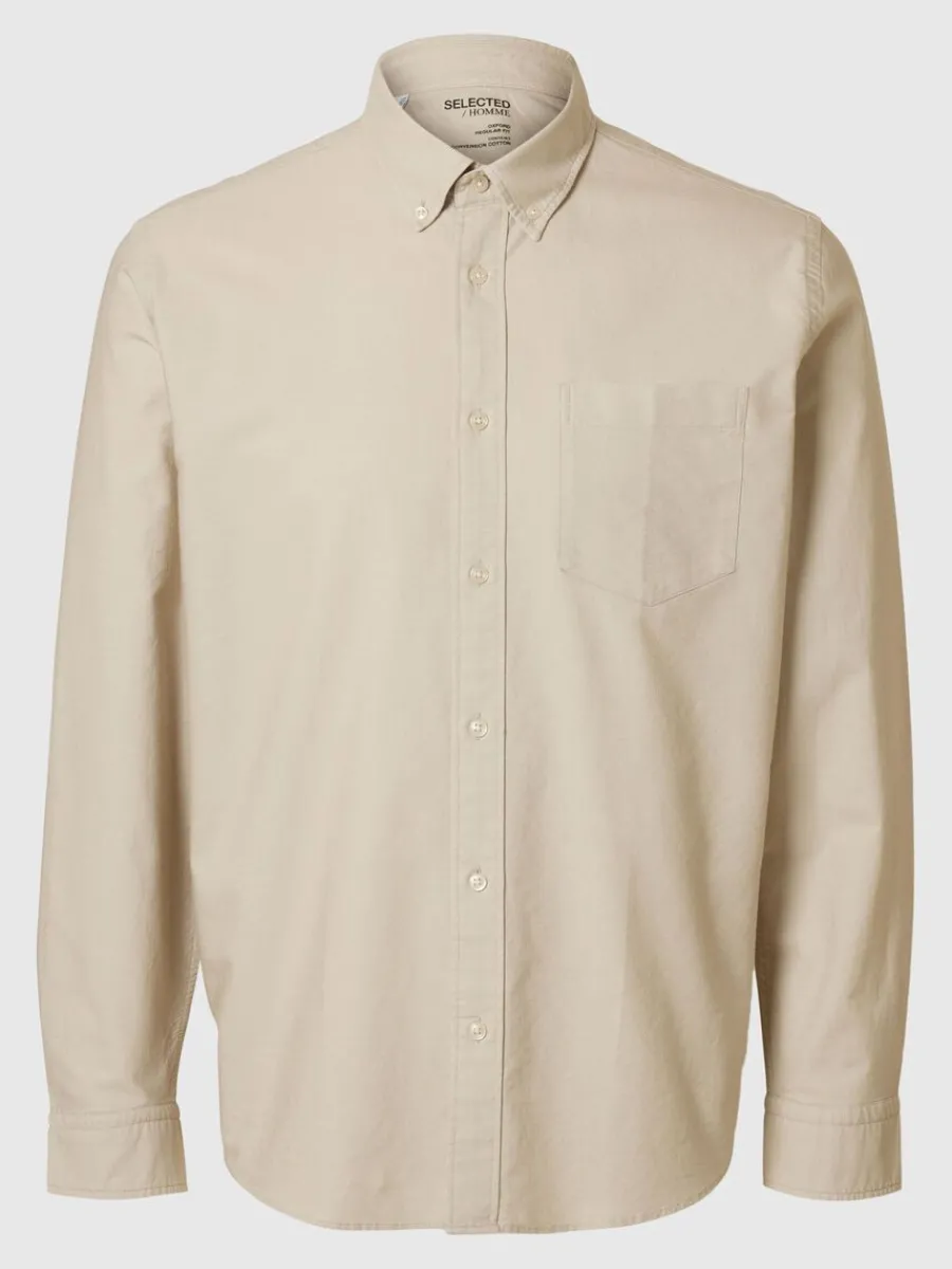 oxford_skjorta_0.webp SELECTED OXFORD SKJORTA Beige Hot