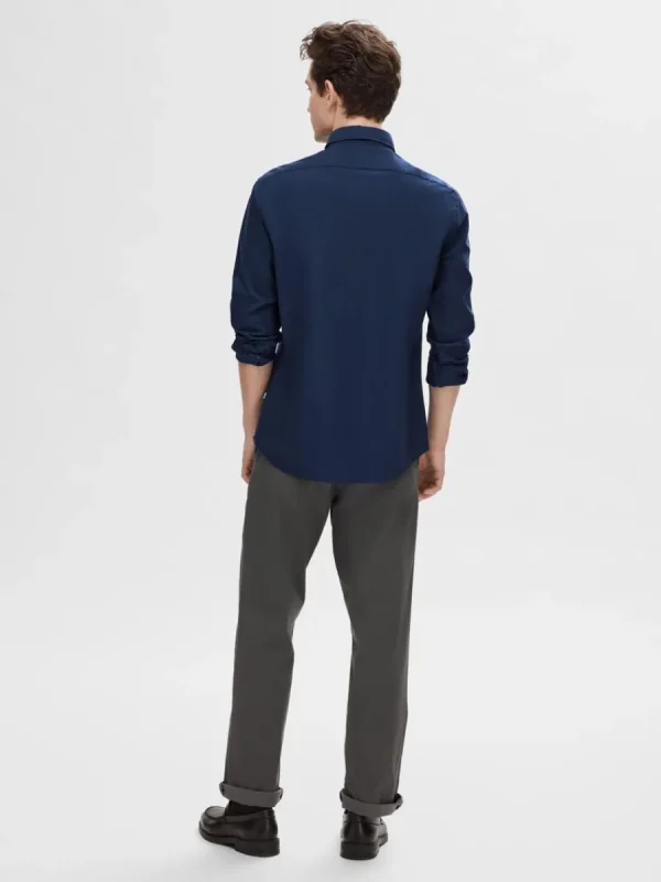 SELECTED OXFORD SKJORTA Blue Best