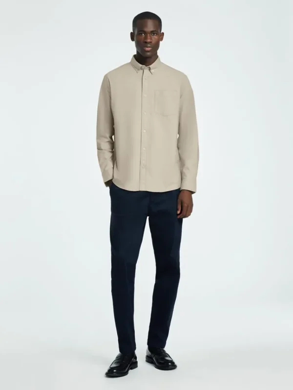 SELECTED OXFORD SKJORTA Beige Clearance