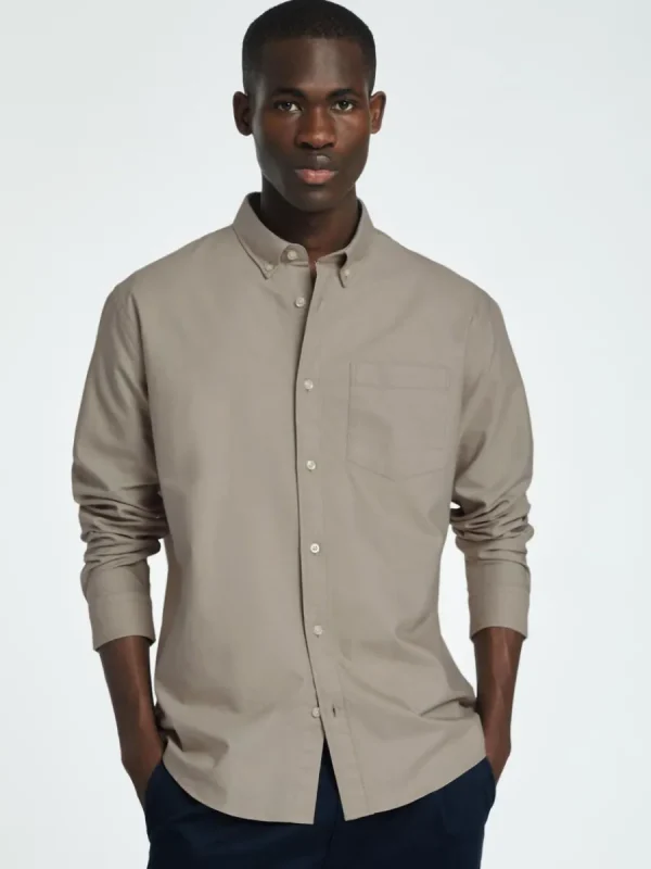 SELECTED OXFORD SKJORTA Beige Clearance