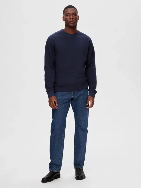 SELECTED 2-PACK BOMULL SWEATSHIRT Blue Best Sale