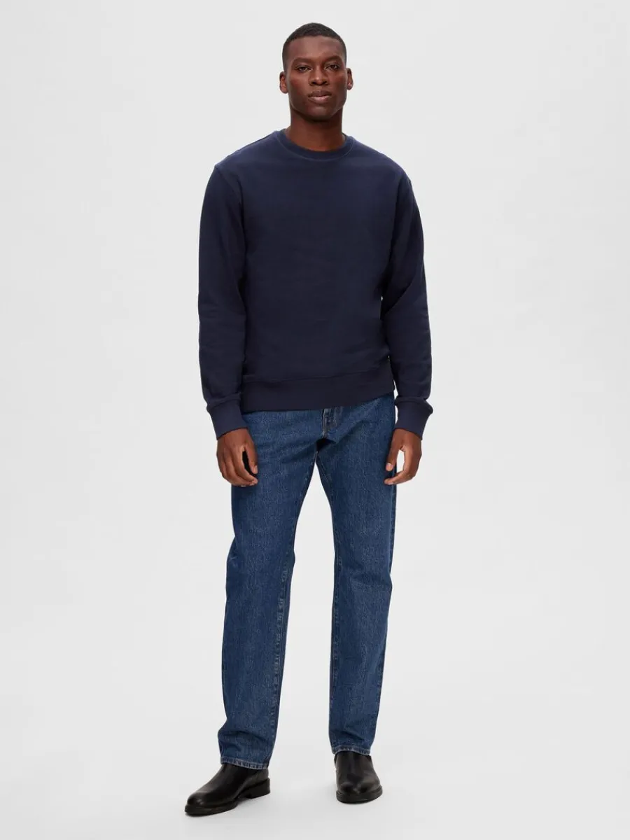 pack_bomull_sweatshirt_2.webp SELECTED 2-PACK BOMULL SWEATSHIRT Blue Best Sale