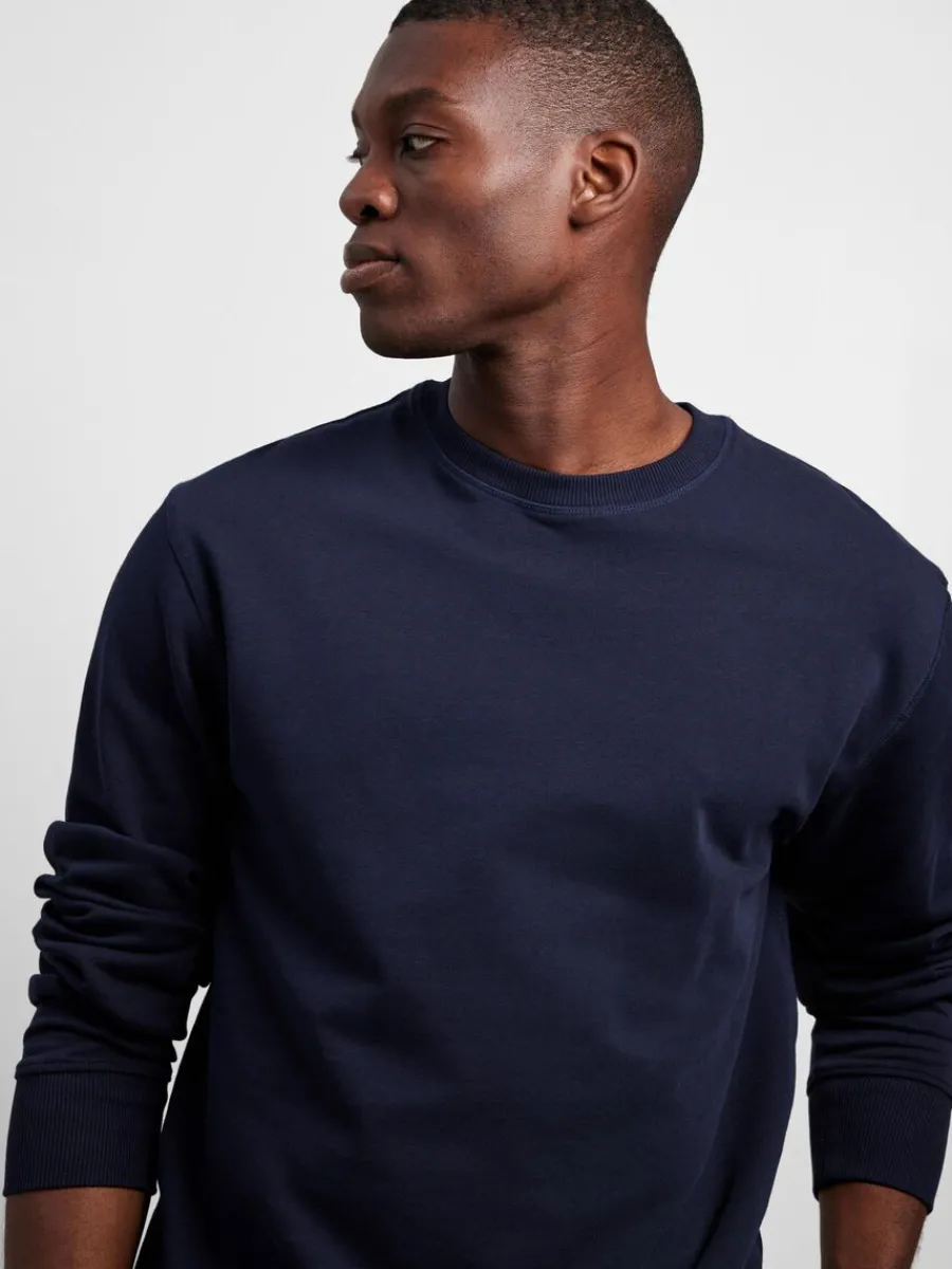pack_bomull_sweatshirt_3.webp SELECTED 2-PACK BOMULL SWEATSHIRT Blue Best Sale