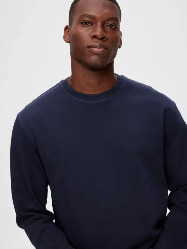 SELECTED 2-PACK BOMULL SWEATSHIRT Blue Best Sale