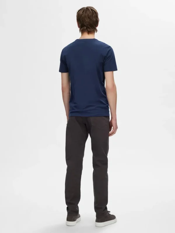 SELECTED 3-PACK BOMULL T-SHIRT Black Cheap