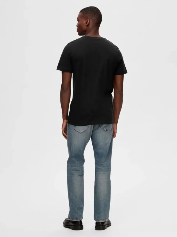 SELECTED 3-PACK BOMULL T-SHIRT Black Outlet