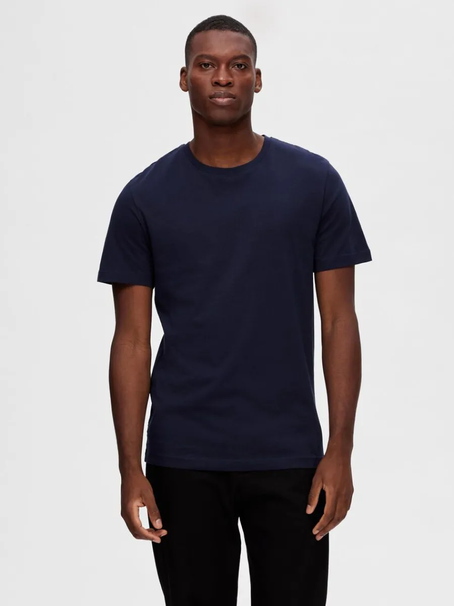 pack_bomull_tshirt_6.webp SELECTED 3-PACK BOMULL T-SHIRT Blue Outlet