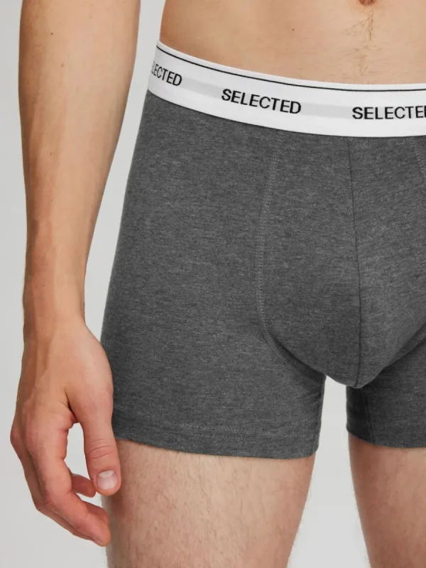 SELECTED 3-PACK KALSONGER Grey Best