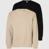 SELECTED 2-PACK SWEATSHIRT Beige Cheap