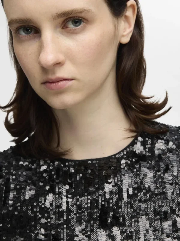 SELECTED PALJETT KORT KLÄNNING Black Flash Sale