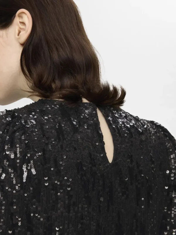 SELECTED PALJETT KORT KLÄNNING Black Flash Sale