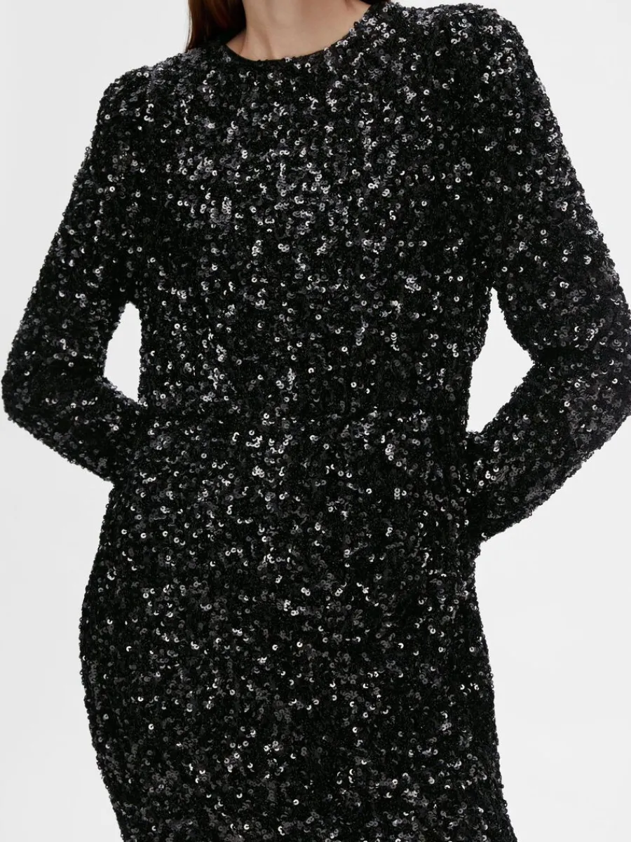 paljett_kort_klnning_3.webp SELECTED PALJETT KORT KLÄNNING Black Best Sale