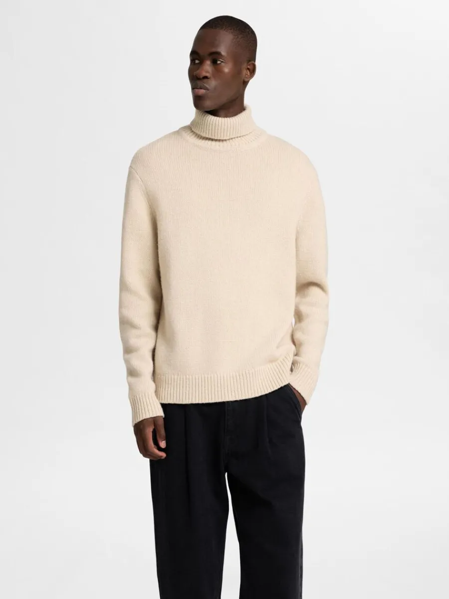 polokrage_trja_0-5.webp SELECTED POLOKRAGE TRÖJA Beige Discount
