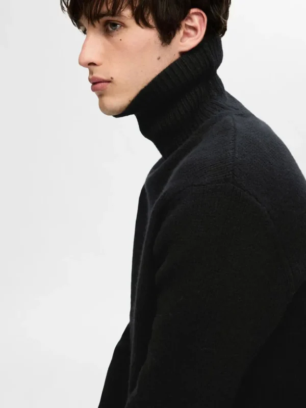 SELECTED POLOKRAGE TRÖJA Black Online