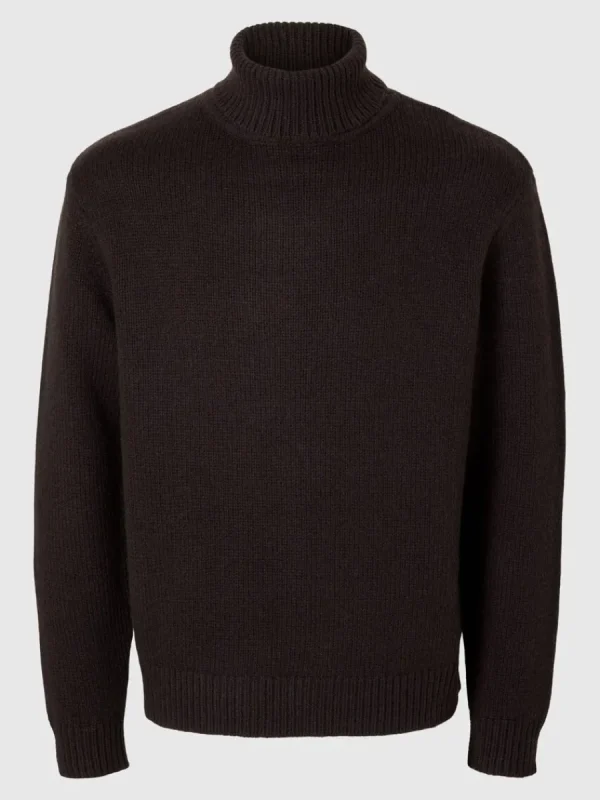 SELECTED POLOKRAGE TRÖJA Brown Online