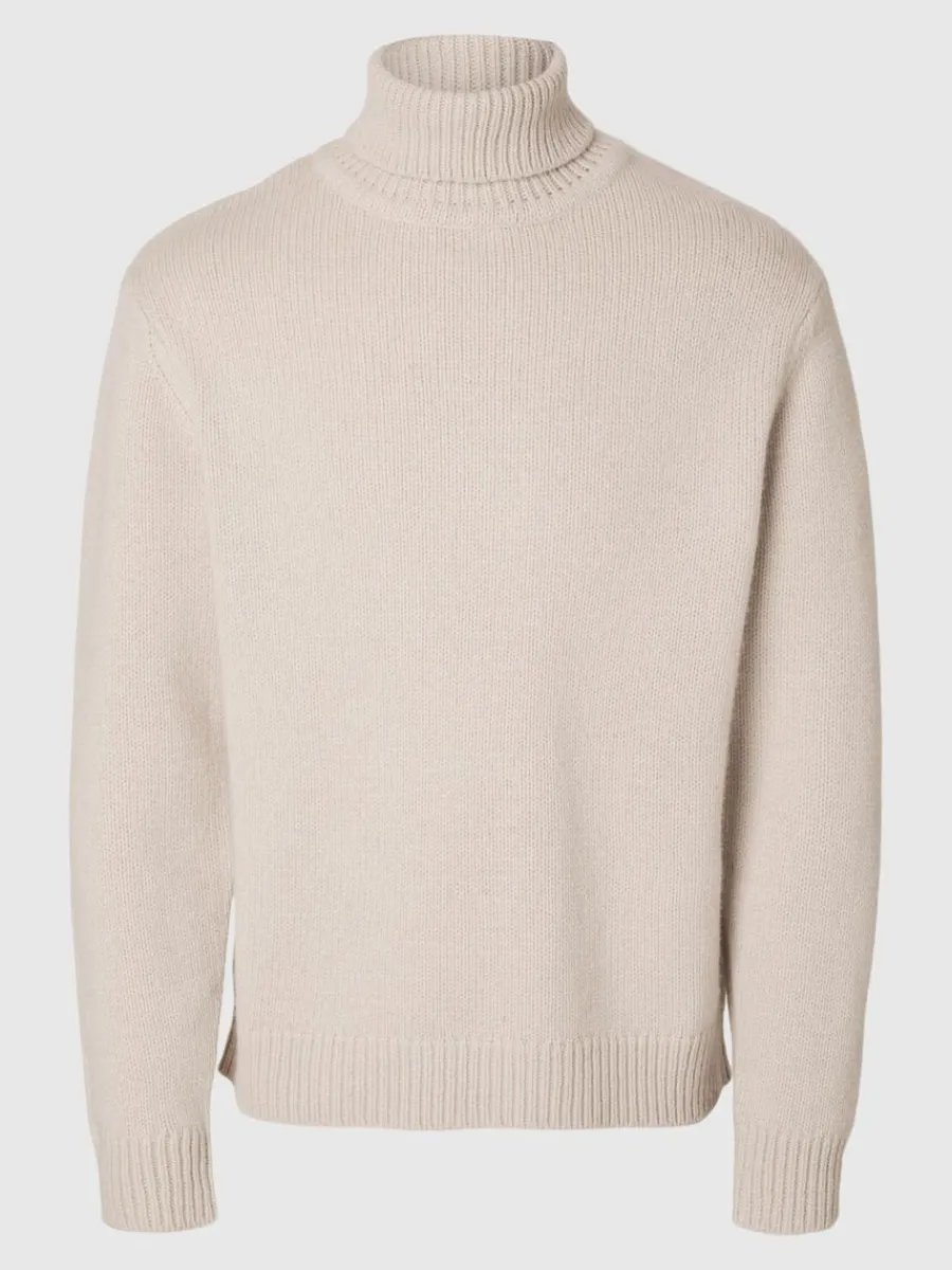polokrage_trja_4-5.webp SELECTED POLOKRAGE TRÖJA Beige Discount