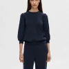 SELECTED PUFFÄRMAR SWEATSHIRT Blue Cheap