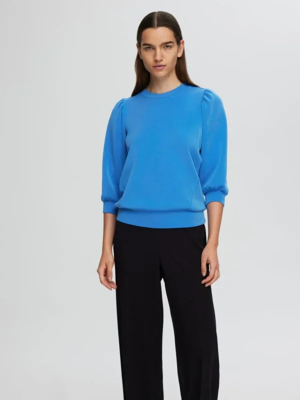 SELECTED PUFFÄRMAR SWEATSHIRT Blue Best