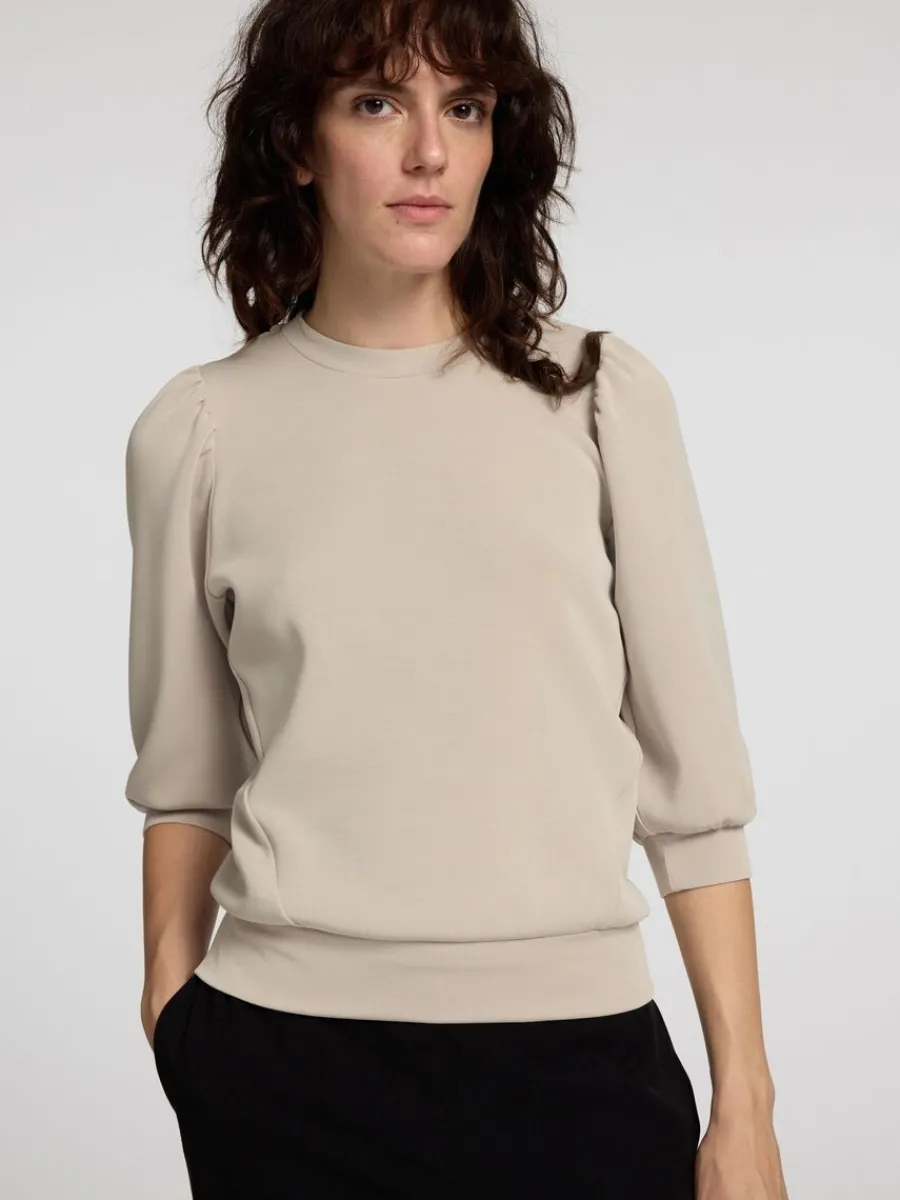 puffrmar_sweatshirt_3-4.webp SELECTED PUFFÄRMAR SWEATSHIRT Beige New