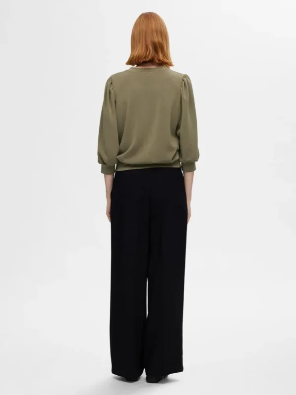 SELECTED PUFFÄRMAR SWEATSHIRT Green Clearance
