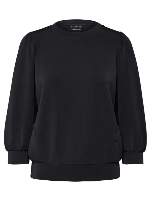 SELECTED PUFFÄRMAR SWEATSHIRT Black Outlet