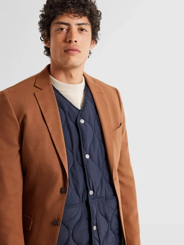 SELECTED QUILTAD VÄST Blue Hot