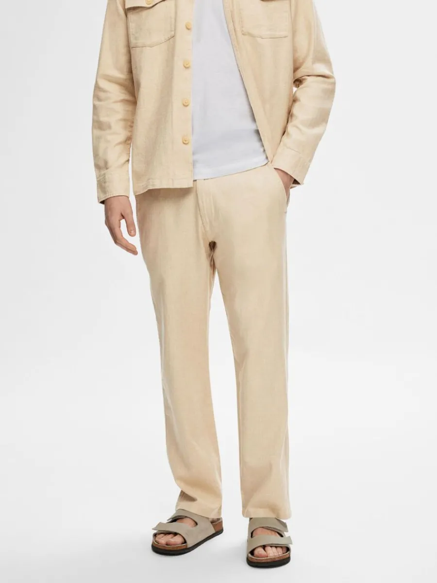 rak_passform_byxor_0-5.webp SELECTED RAK PASSFORM BYXOR Beige Best Sale