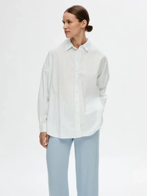 SELECTED RANDIG BOMULL SKJORTA White Online