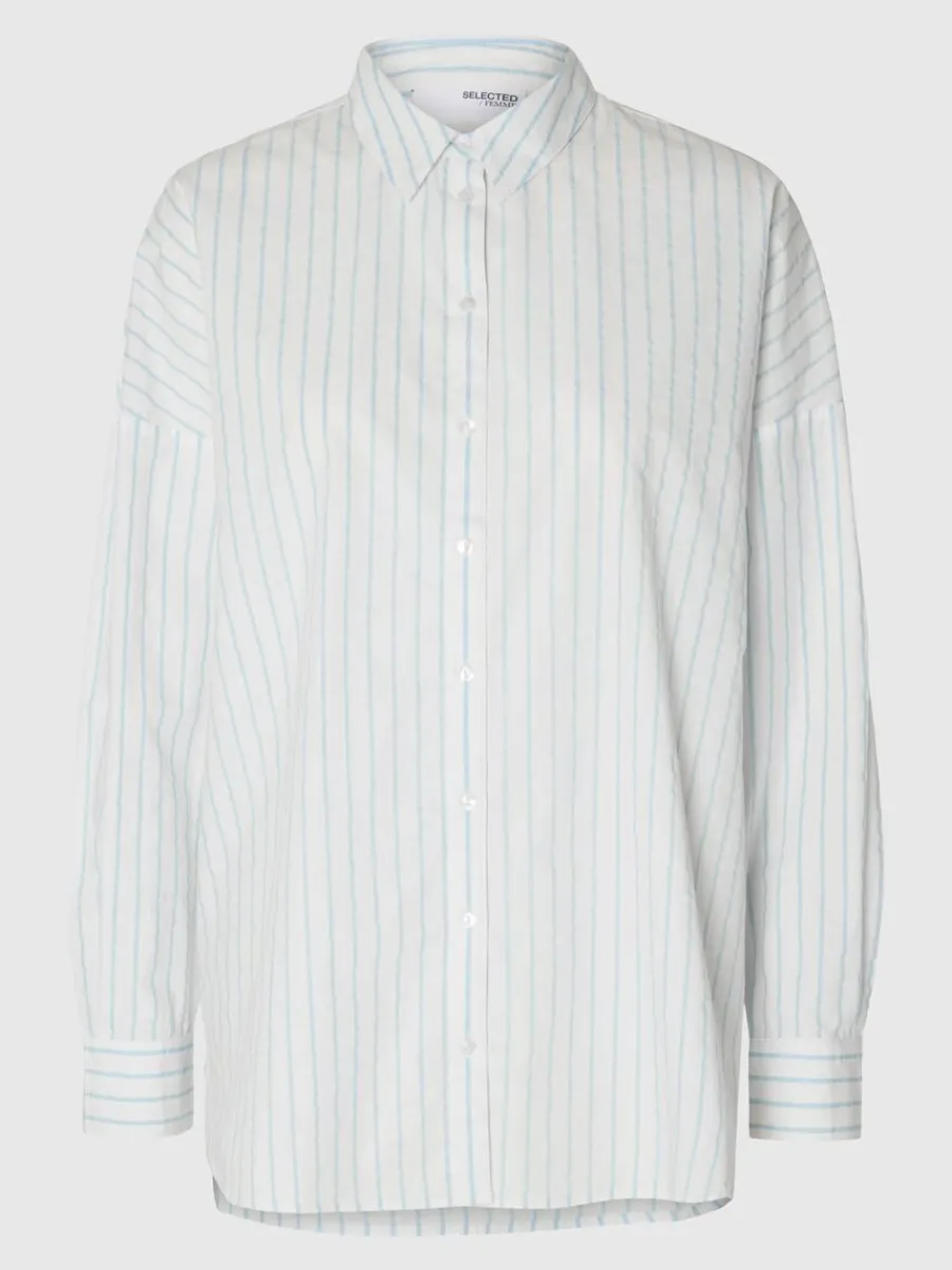 randig_bomull_skjorta_5.webp SELECTED RANDIG BOMULL SKJORTA White Online