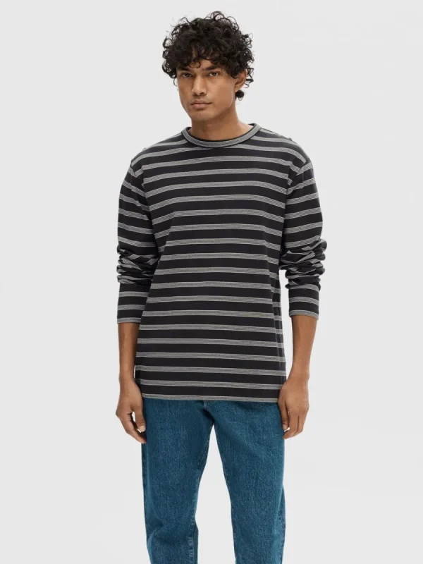 SELECTED RANDIG BOMULL SWEATSHIRT Blue Best