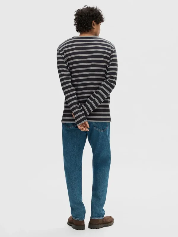 SELECTED RANDIG BOMULL SWEATSHIRT Blue Best