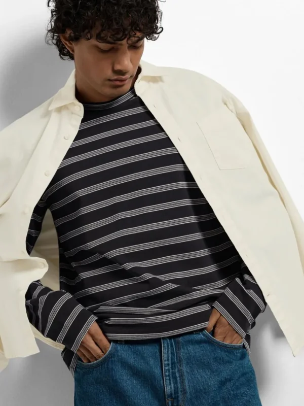 SELECTED RANDIG BOMULL SWEATSHIRT Blue Best