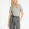 SELECTED RANDIG BOMULL T-SHIRT Grey Store