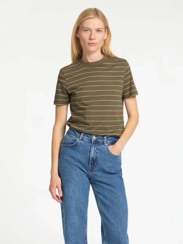 SELECTED RANDIG BOMULL T-SHIRT Green Store