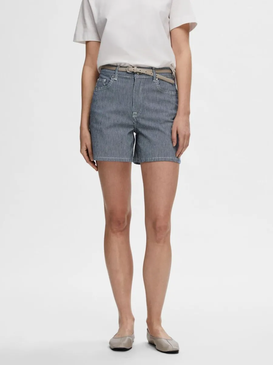 randig_jeansshorts_1.webp SELECTED RANDIG JEANSSHORTS Blue Cheap
