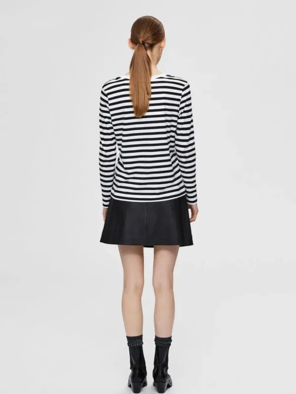 SELECTED RANDIG LÅNGÄRMAD T-SHIRT Black Sale