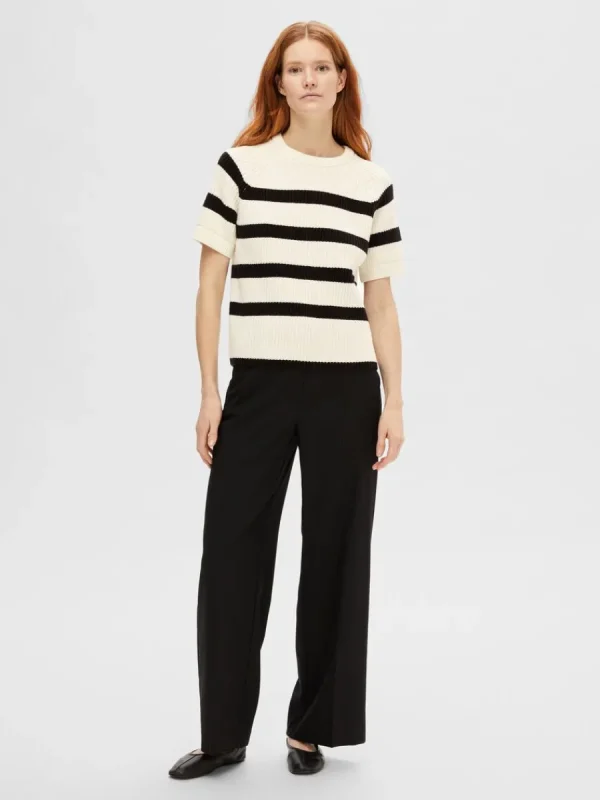 SELECTED RANDIG STICKAD TOPP White Discount