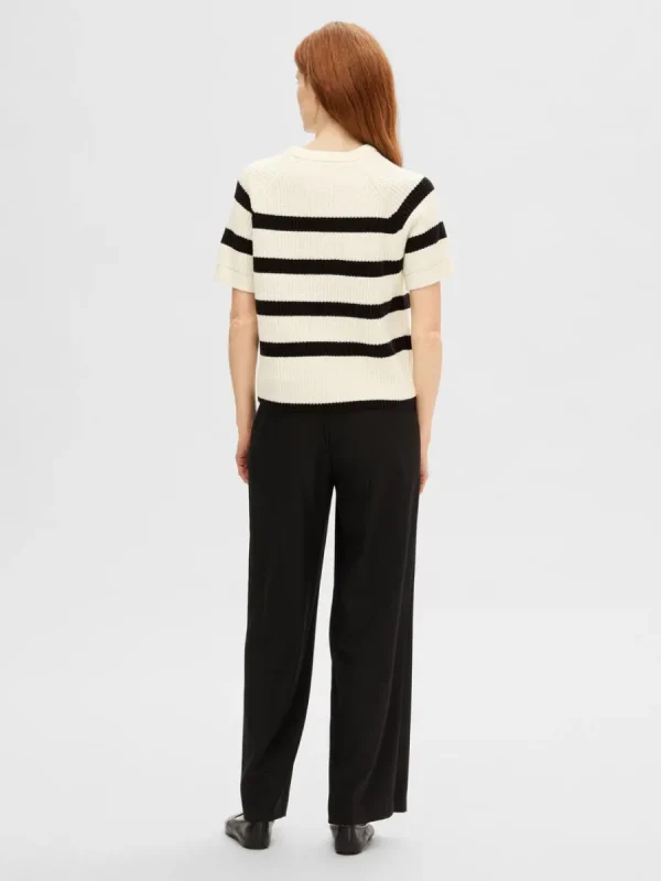 SELECTED RANDIG STICKAD TOPP White Discount