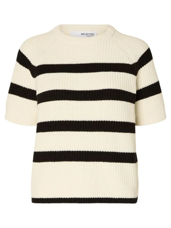 SELECTED RANDIG STICKAD TOPP White Discount