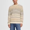 SELECTED RANDIG STICKAD TRÖJA Beige Sale
