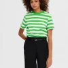 SELECTED RANDIG T-SHIRT Green Discount